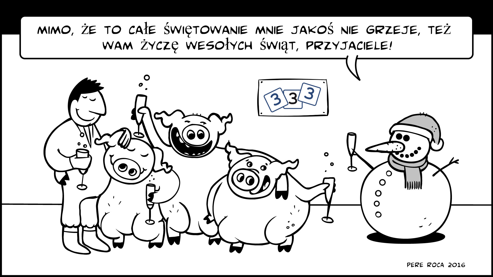 Załoga 3trzy3 życzy Wam Wesołych Świąt!
