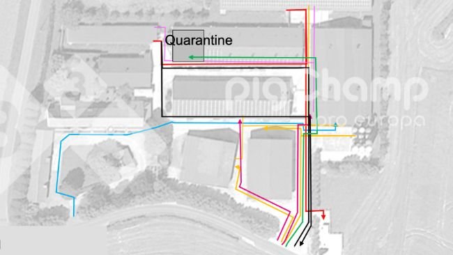 Rysunek 1. Drogi przemieszczania - stan początkowy