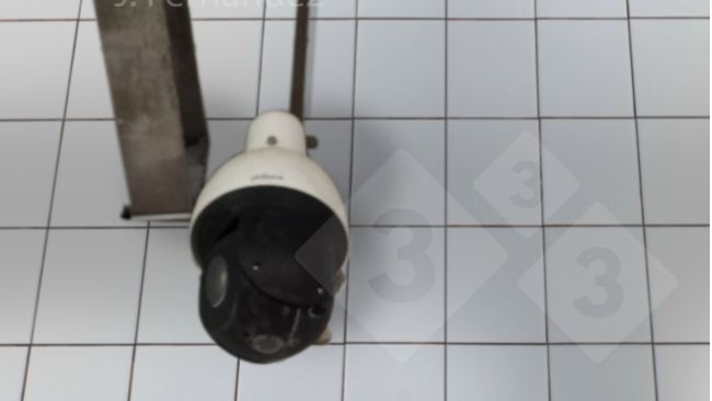 A camera that is part of the video surveillance system installed in a slaughterhouse.
